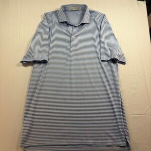 Holderness & Bourne Tailored Fit Striped Polo Shirt Men's Medium Golf Casual
